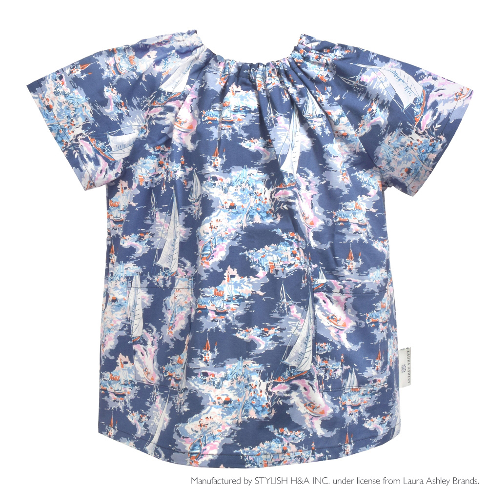 LAURA ASHLEY 半袖スモック(100-110cm・120-130cm) Riviera