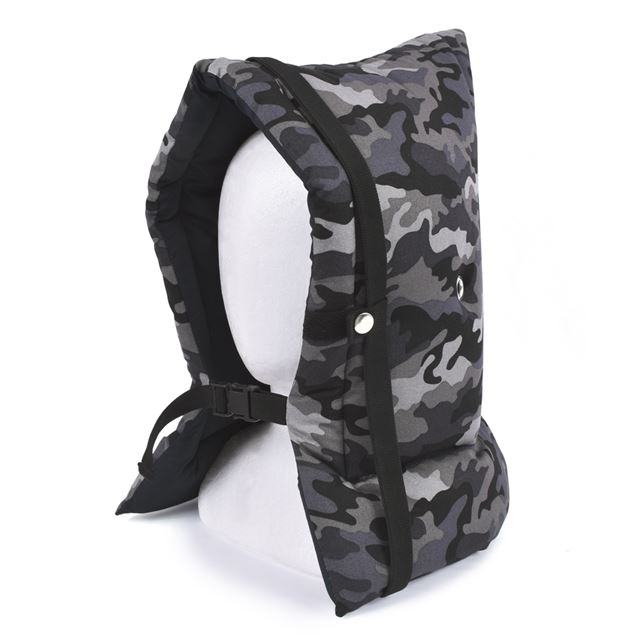 防災頭巾(椅子固定ゴム付き) 迷彩・グレー